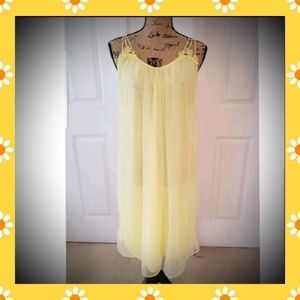 Chiffon nightgow lingerie butter layer vintage Glam Sexy Bold Soft